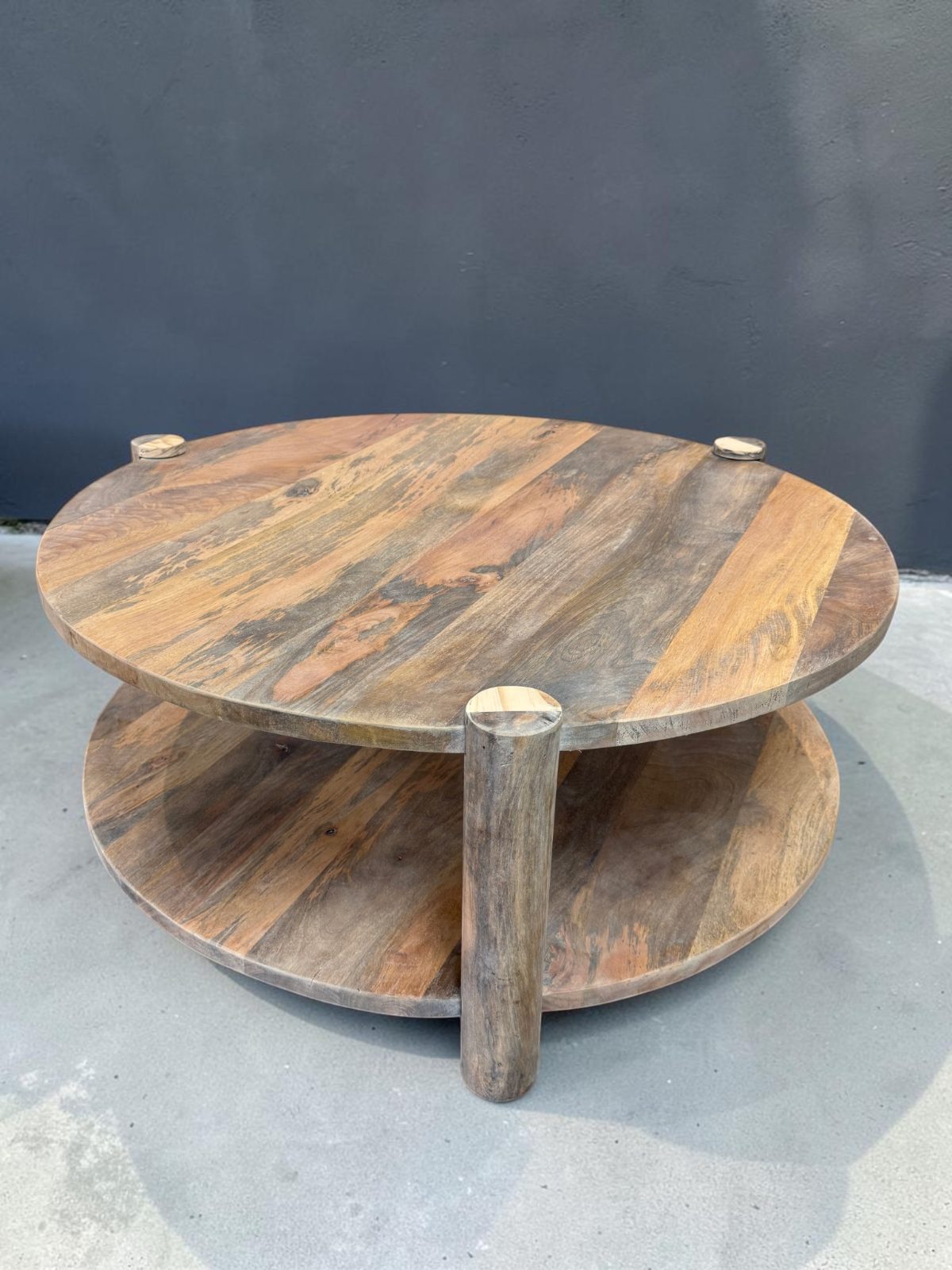 Haus Double tier solid wood coffee table