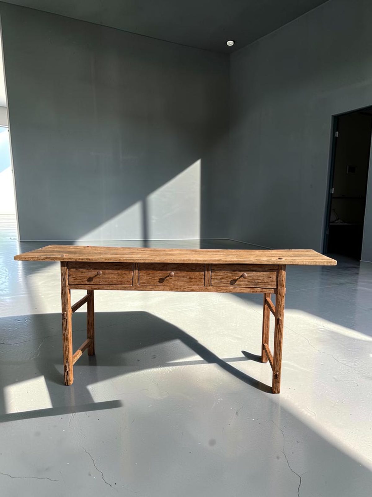 Apollo Furniture Reclaimed Jetty Hardwood 3-Drawer Console Server Table